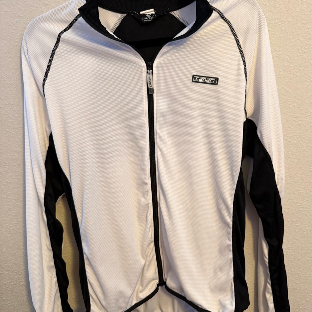 Canari Women's Black and White Cycling Jacket